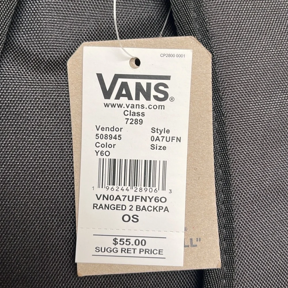 Vans Ranged 2 Prints Adult Laptop Backpack One Size (Coral Cloud-asphalt) NWT